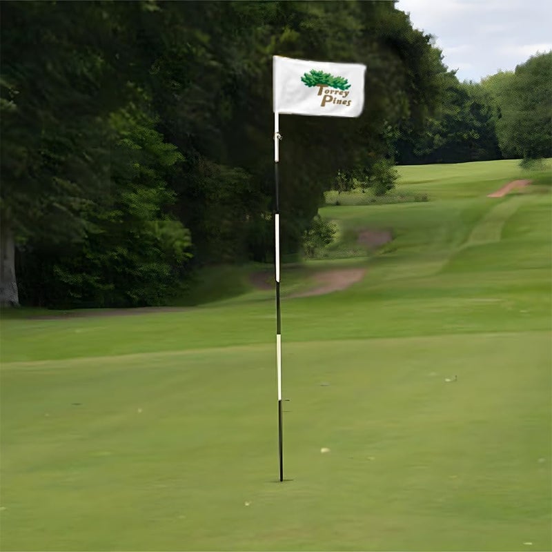 2BUT Torrey Pines Golf Pin PGA Flag Practic Putting Green Golf Flag For Backyard Garden Double-Sewn 600D Nylon Miniature Pin Flag (20"X13") - Image 5